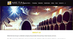 Desktop Screenshot of metalservicesgroup.com